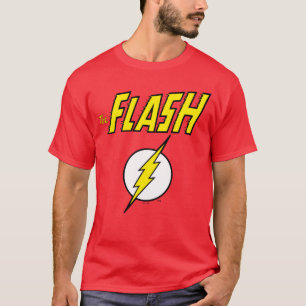Camiseta El nombre de The Flash y el logotipo del rayo
