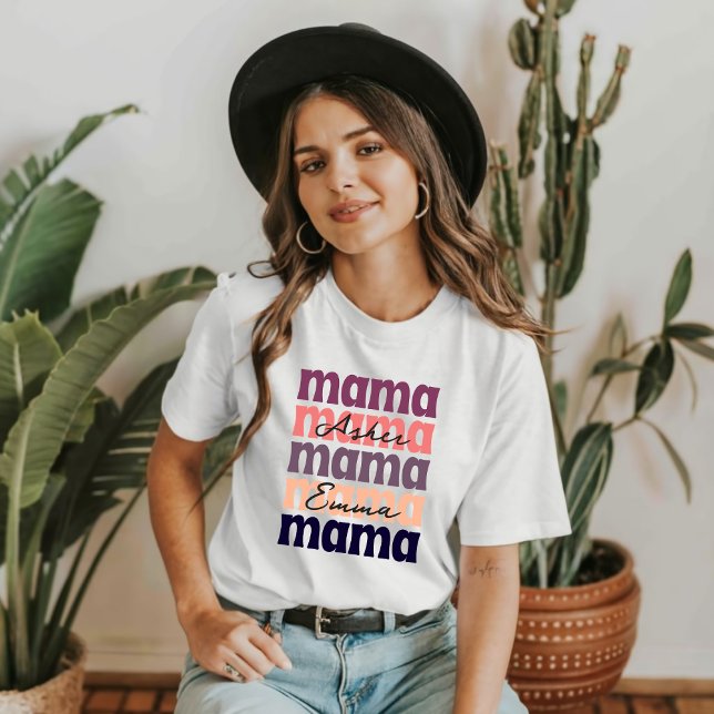 Camiseta El nombre del Personalizado del Día de la Madre Re (Subido por el creador)