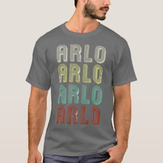 Camiseta El Nombre Es Arlo In Retro Vintage Disco Funny