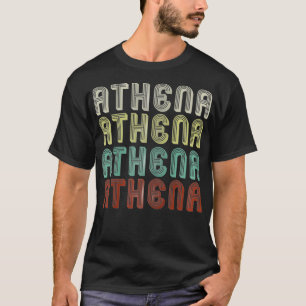 Camiseta El Nombre Es Athena En La Discoteca Divertida Retr
