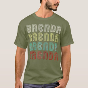 Camiseta El Nombre Es Brenda En La Discoteca Divertida Retr