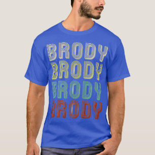 Camiseta El Nombre Es Brody In Funny Retro Vintage Disco