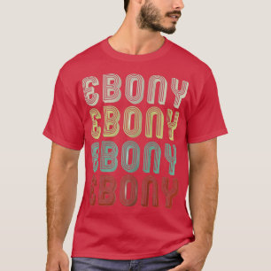 Camiseta El Nombre Es Ebony In Retro Vintage Disco Funny