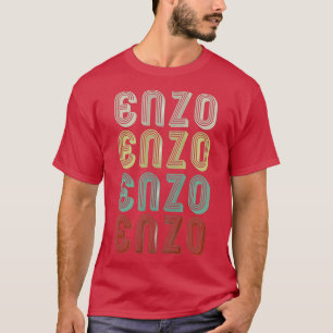 Camiseta El Nombre Es Enzo En La Discoteca Divertida Retro