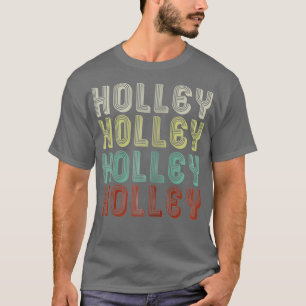 Camiseta El Nombre Es Holley In Retro Vintage Disco Funny