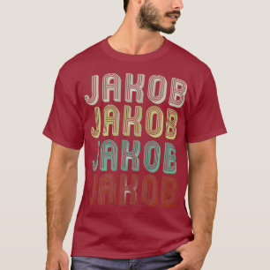 Camiseta El Nombre Es Jakob En La Divertida Disco Retro Vin