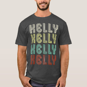 Camiseta El Nombre Es Kelly In Retro Vintage Disco Funny