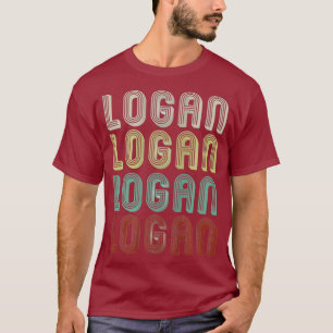 Camiseta El Nombre Es Logan In Funny Retro Vintage Disco