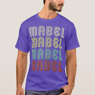 Camiseta El Nombre Es Mabel En La Divertida Disco Retro Vin