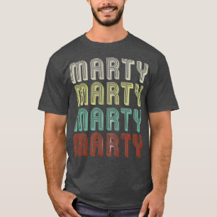 Camiseta El Nombre Es Marty In Funny Retro Vintage Disco