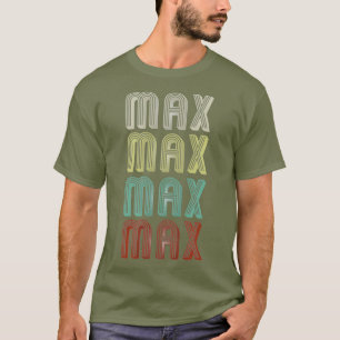 Camiseta El Nombre Es Max En La Divertida Disco Retro Vinta