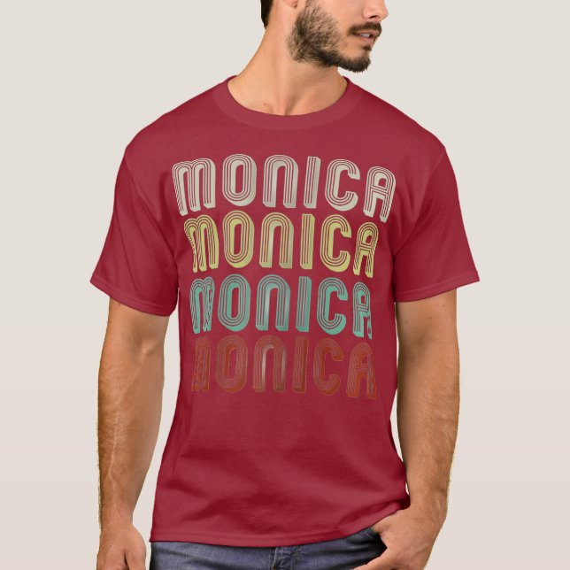 Camiseta El Nombre Es Mónica En La Divertida Disco Retro Vi (Anverso)