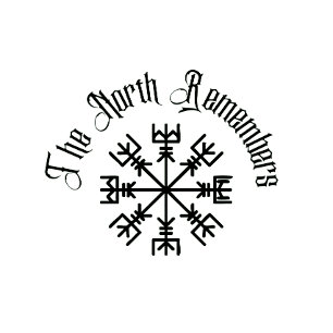 Camiseta El Norte Recuerda Brújula Vegvisir Vikinga