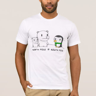 Camiseta El norte y sur poste (letras negras)
