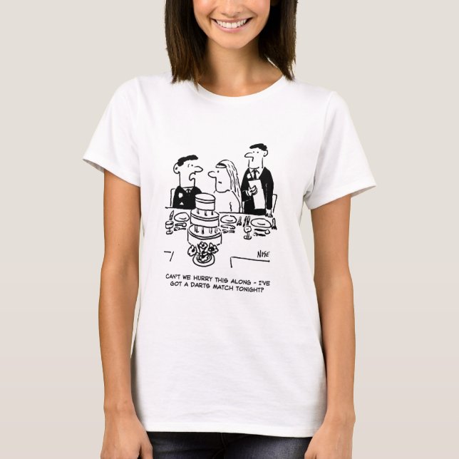 Camiseta El novio de la recepción de bodas tiene un juego d (Anverso)