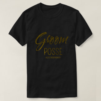 Camiseta El novio personalizado posa una bachillerato de or