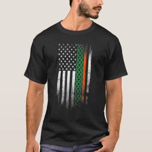 Camiseta El nudo celta estadounidense Stripes bandera del i