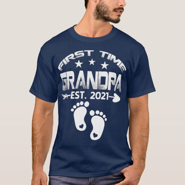 Camiseta El nuevo abuelo de 2021 será regalo por primera ve (Anverso)