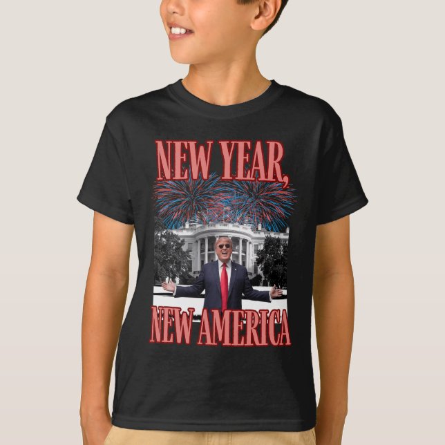 Camiseta El nuevo año divertido de Trump (Anverso)