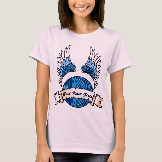 Camiseta El nuevo logo de Knit Chicas (Anverso)