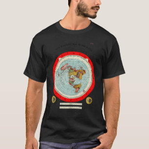 Camiseta El Nuevo Mapa Estándar Del Mundo De Gleason