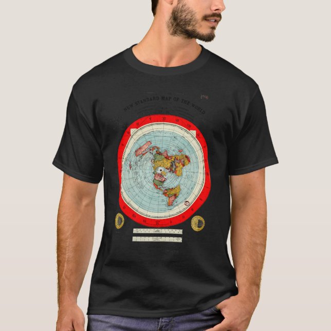 Camiseta El Nuevo Mapa Estándar Del Mundo De Gleason (Anverso)