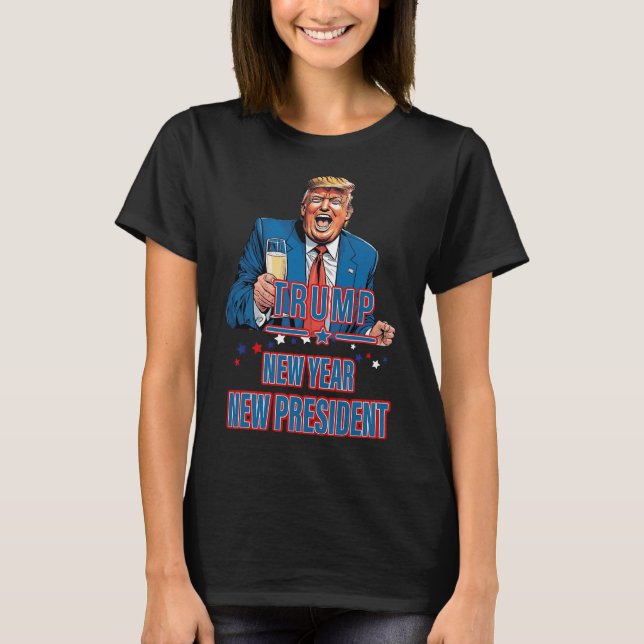 Camiseta El nuevo presidente Funny Trump 2025 toma Estados  (Anverso)
