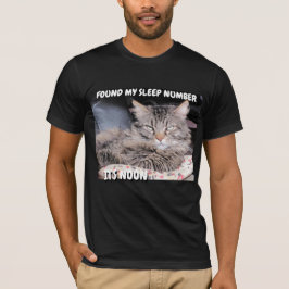 Camiseta El número gruñón del sueño del ángel es mediodía