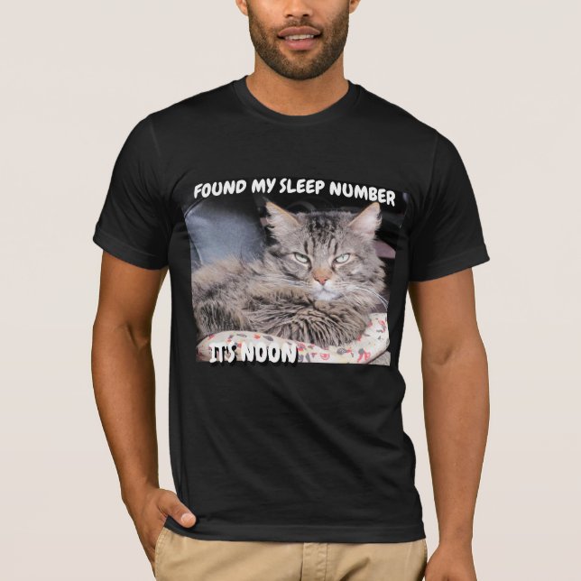 Camiseta El número gruñón del sueño del ángel es mediodía (Anverso)