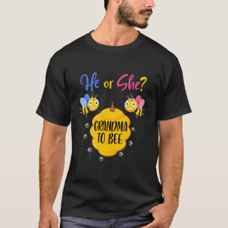 Camiseta Él O Ella Abuela Para Apostar A La Revelación De G