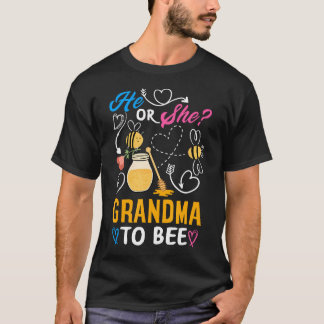 Camiseta Él O Ella Abuela Para Ser Fiesta De Revelación De 