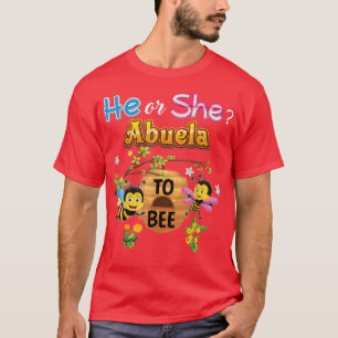 Camiseta Él O Ella Abuela Para Ser Sexo Revelan Lente De Be