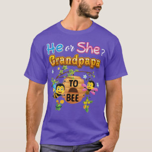 Camiseta Él o Ella Abuelo Para Abeja Revelación de Género d