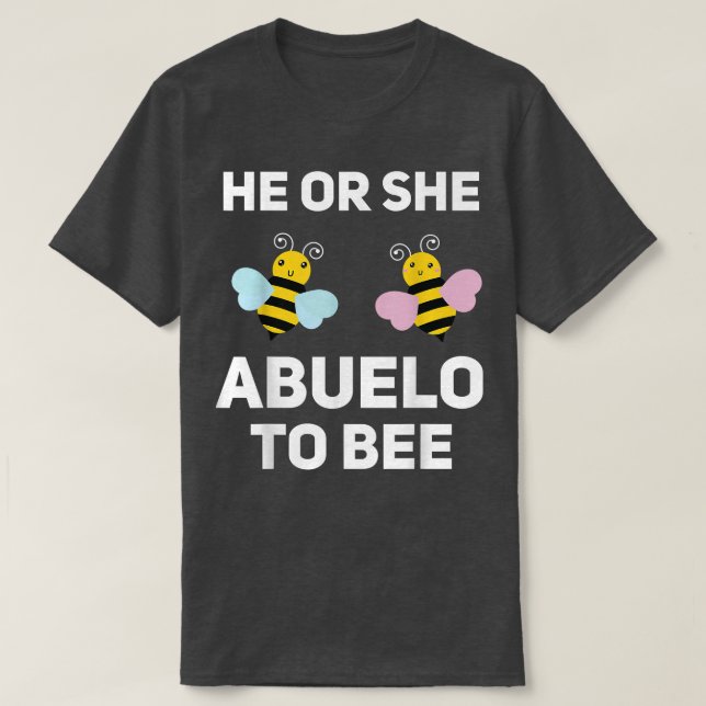 Camiseta Él O Ella Abuelo Para Estar En Confrontación Con L (Diseño del anverso)