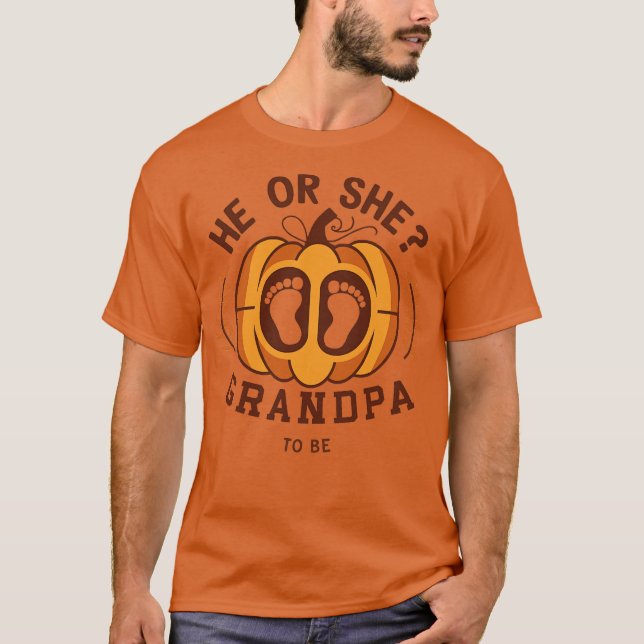 Camiseta Él o ella abuelo para ser (Anverso)