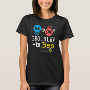 Camiseta Él o Ella Cuñado Para Revelar el Género de la Fami