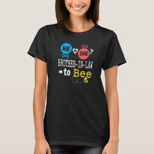 Camiseta Él o Ella Cuñado Para Revelar Género De Abeja Fami