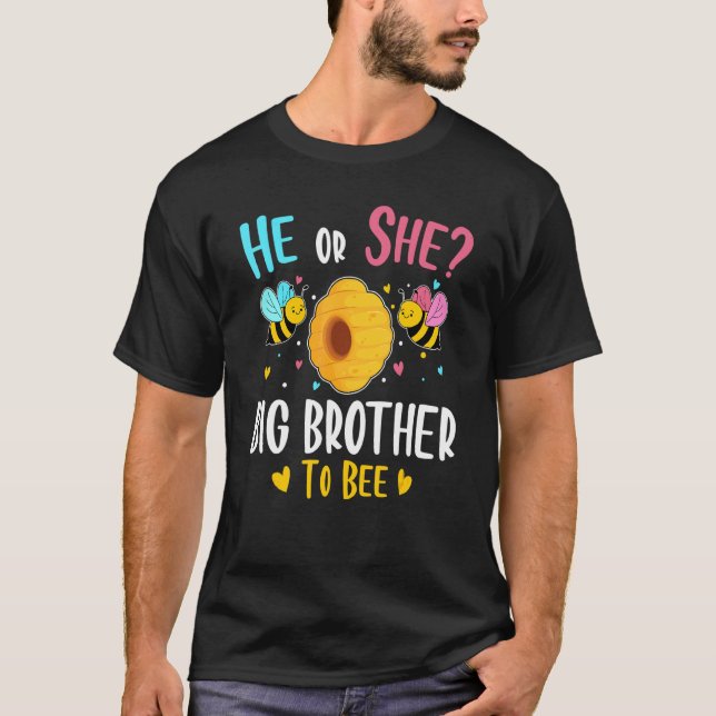 Camiseta Él O Ella Es Gran Hermano Para Aparecer A La Revol (Anverso)