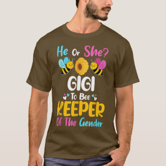 Camiseta Él O Ella Gigi Para Asumir El Anuncio De La Revela