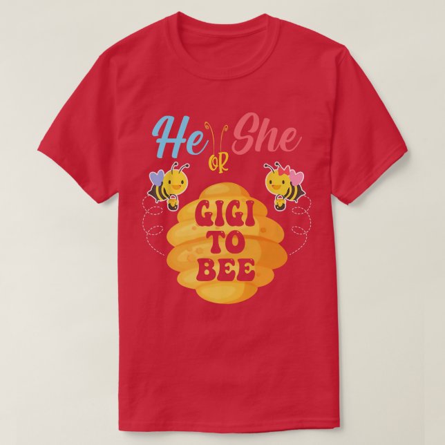 Camiseta Él O Ella Gigi Para Asumir Qué Será La Rescate De  (Diseño del anverso)