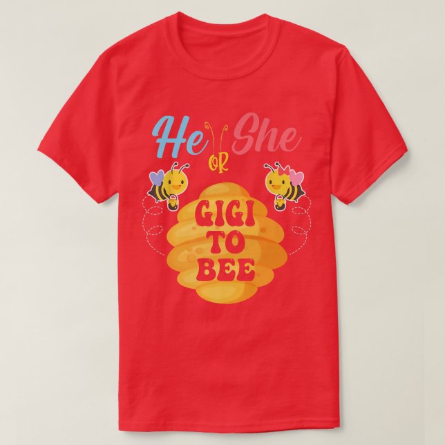 Camiseta Él O Ella Gigi Para Asumir Qué Será La Rescate De  (Diseño del anverso)