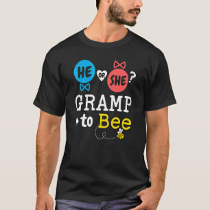 Camiseta Él o Ella Gramp Para Abe Revelación de Género Fami