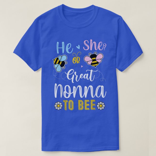 Camiseta Él O Ella Gran No Para Apostar A Revelación De Gén (Diseño del anverso)