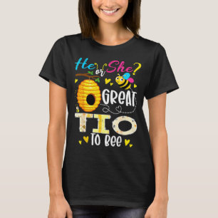 Camiseta Él o ella gran tio para ser fiesta de revelación d