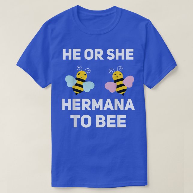 Camiseta Él O Ella Hermana Para Que Coincidan Con La Reserv (Diseño del anverso)
