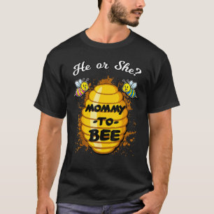 Camiseta Él O Ella Mamá Para Ser Bebé De Invitación De Géne