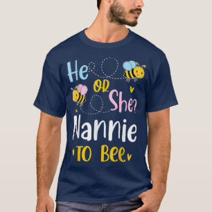 Camiseta Él O Ella Nannie Para Apostar La Revelación De Gén