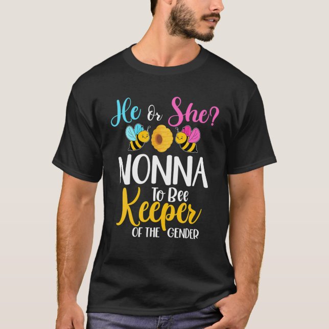 Camiseta Él O Ella No Apostarán A La Revelación De Género B (Anverso)