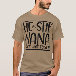 Camiseta Él o ella no pueden esperar para ver el diseño de 