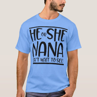 Camiseta Él o ella no pueden esperar para ver el diseño de 